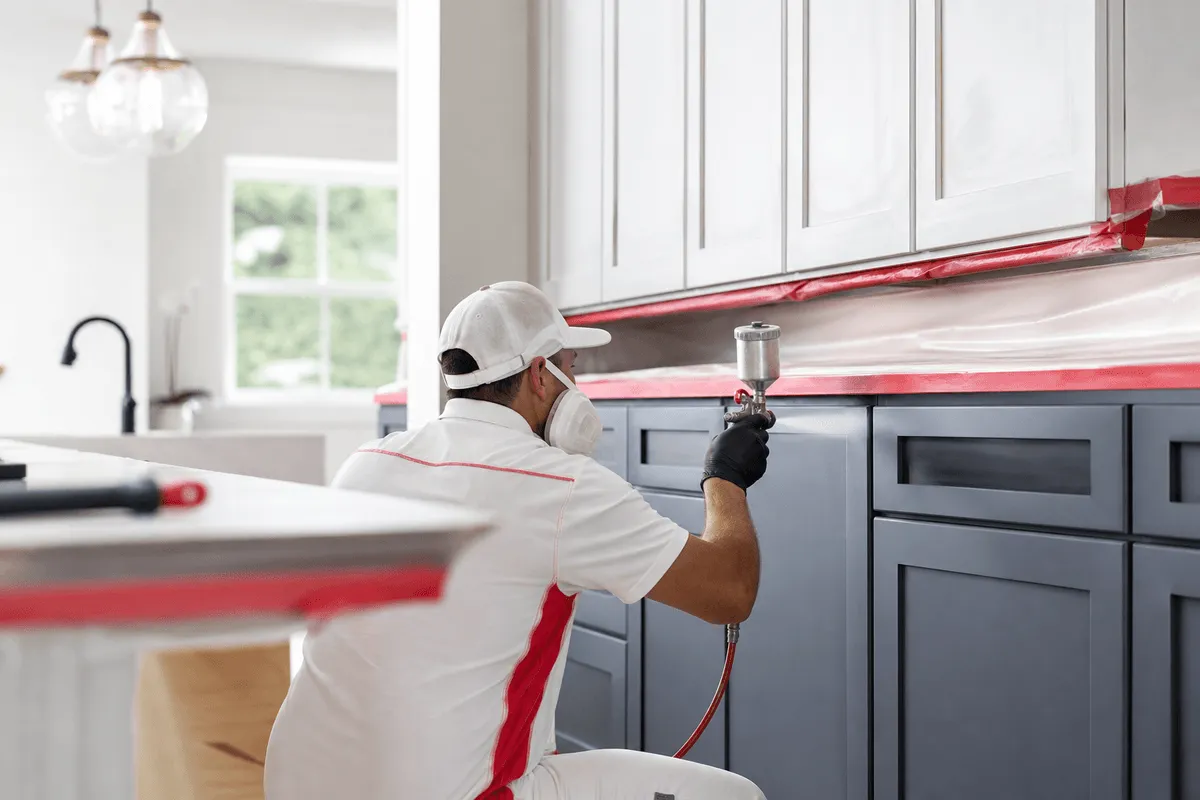 Cabinet Painting service by Accurate Painting