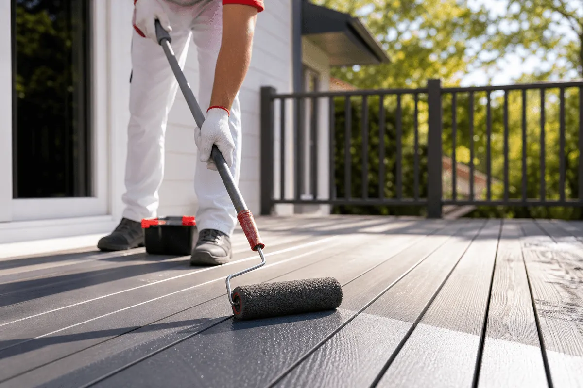 Deck Painting service by Accurate Painting